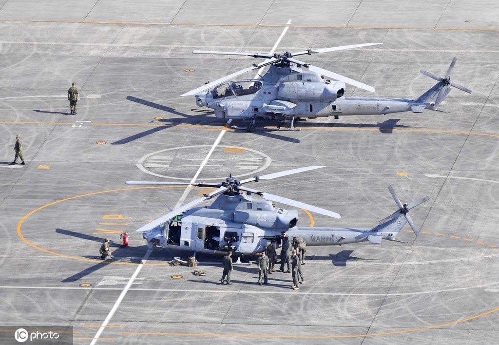 駐日美軍一架“魚鷹”飛機緊急著陸